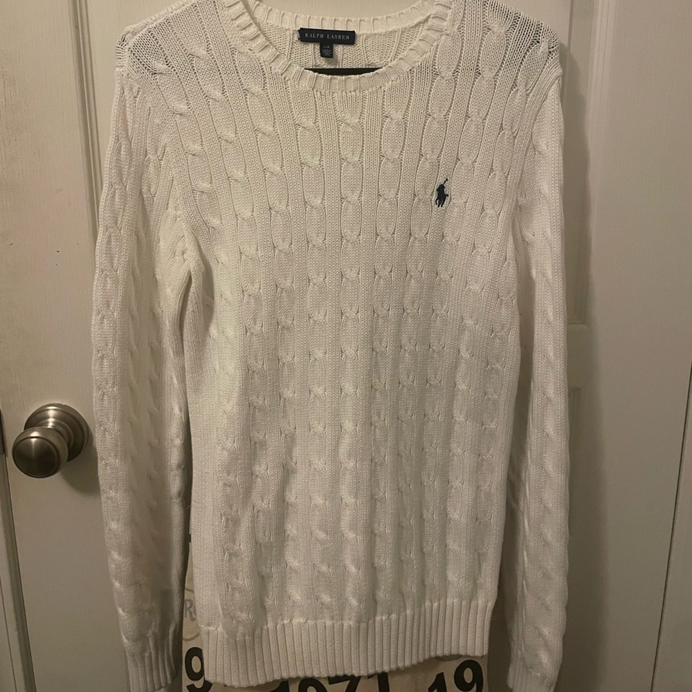 Polo Ralph Lauren Cable-Knit Cotton Crewneck Sweater